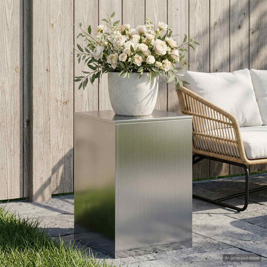 vidaXL Plant Stand Silver 40 x 40 x 60 cm Steel