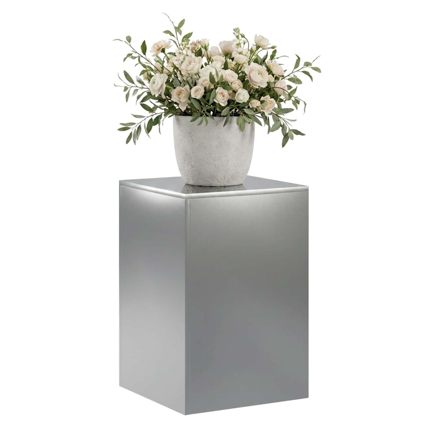 vidaXL Plant Stand Silver 40 x 40 x 60 cm Steel