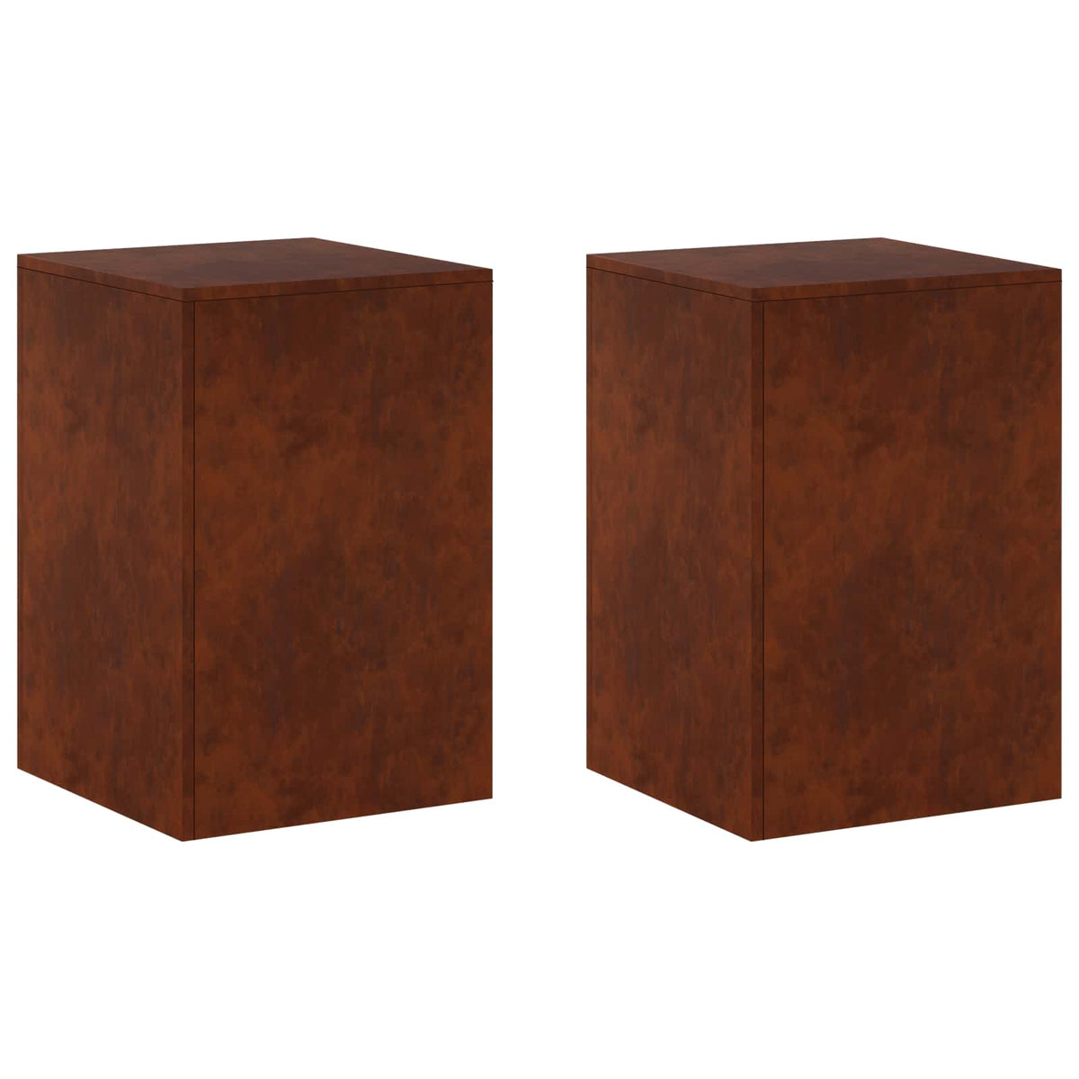 vidaXL Plant Stand 2 pcs Rusty 40 x 40 x 60 cm Weathering Steel