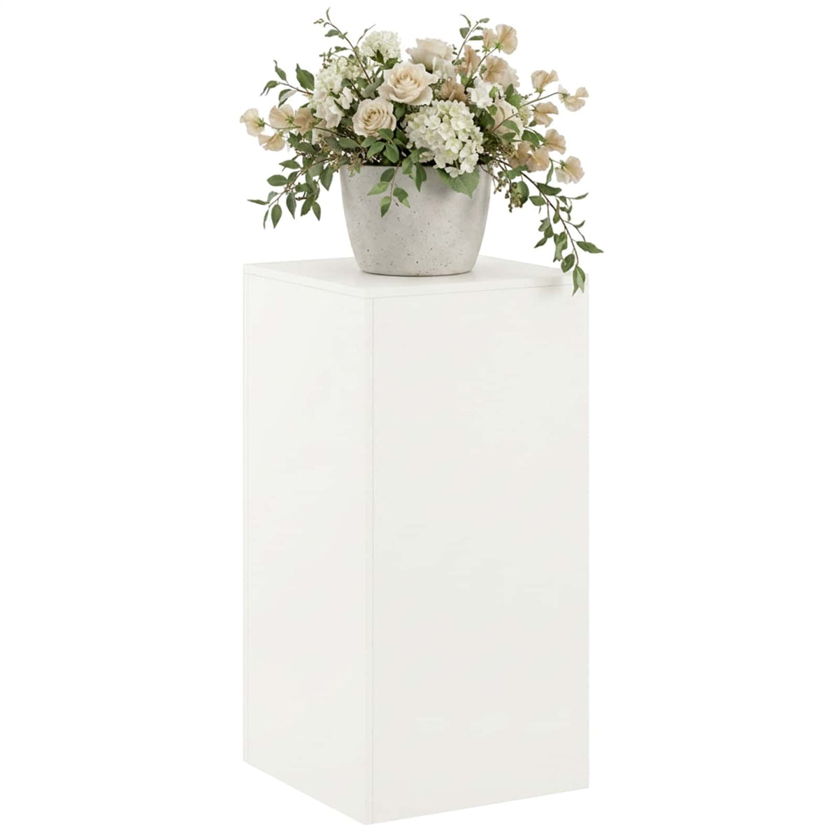 vidaXL Plant Stand White 40 x 40 x 80 cm Steel