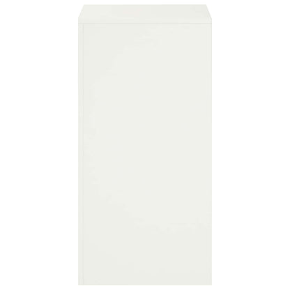 vidaXL Plant Stand 2 pcs White 40 x 40 x 80 cm Steel