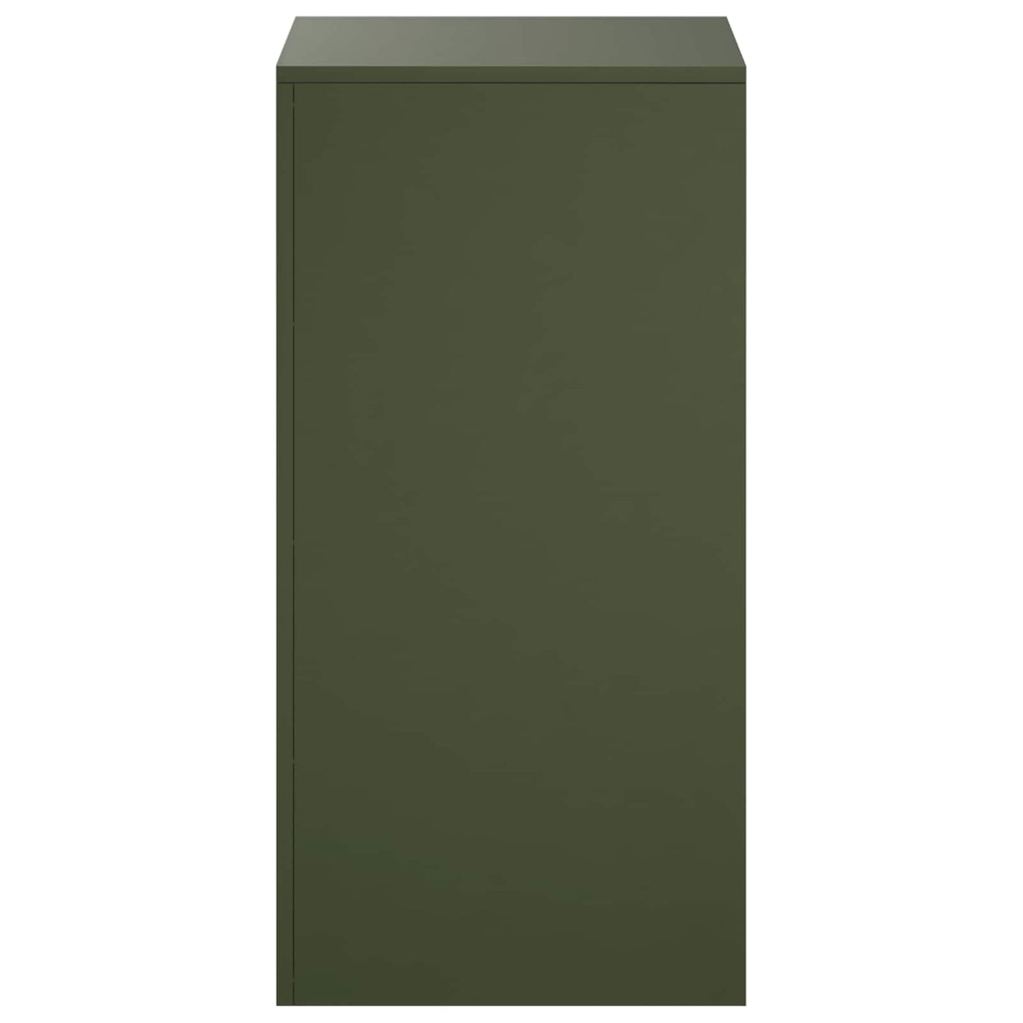 vidaXL Plant Stand Olive Green 40 x 40 x 80 cm Weathering Steel