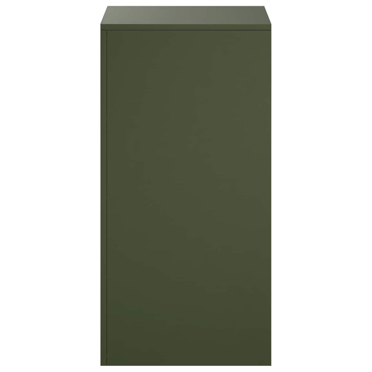 vidaXL Plant Stand 2 pcs Olive Green 40 x 40 x 80 cm Steel