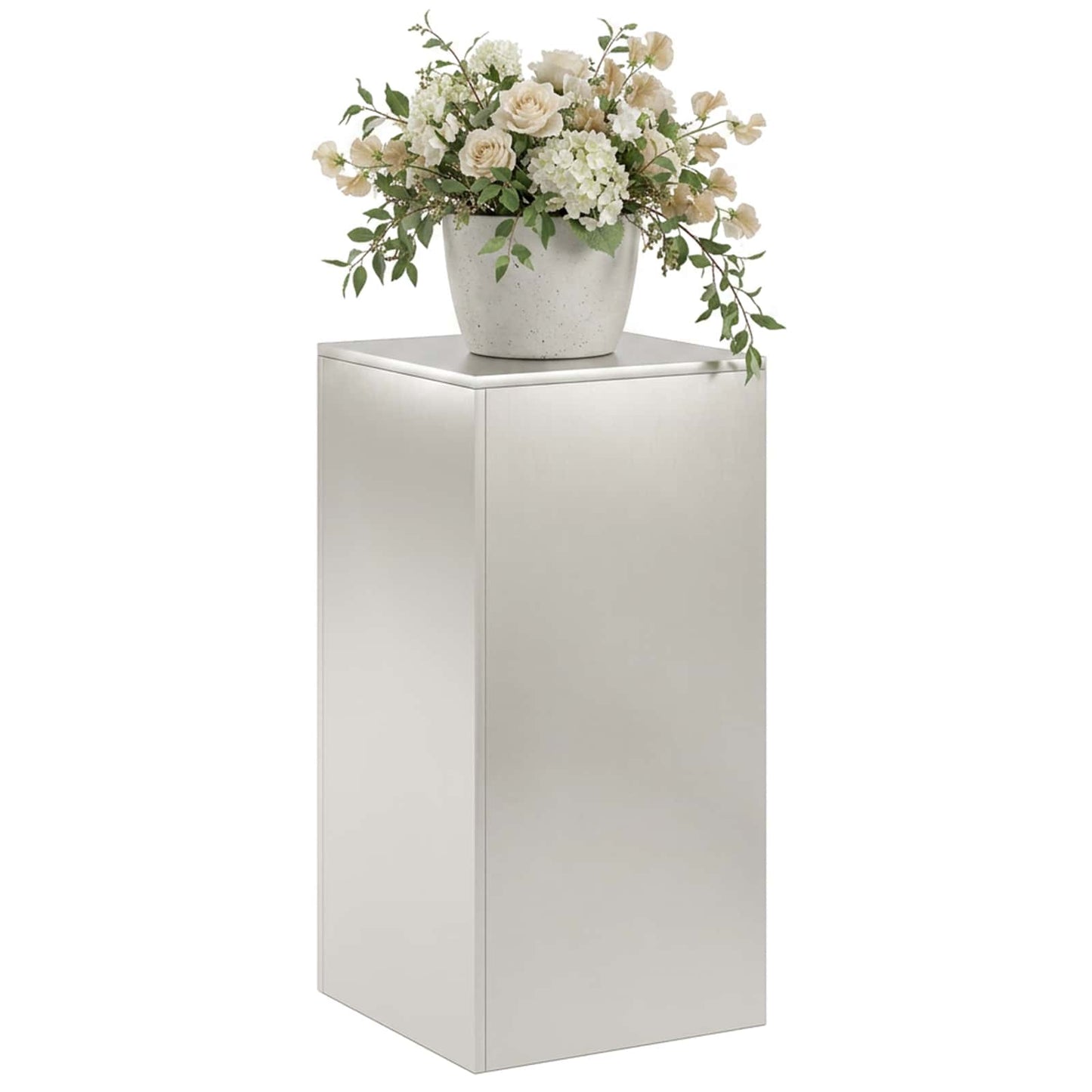 vidaXL Plant Stand Silver 40 x 40 x 80 cm Steel