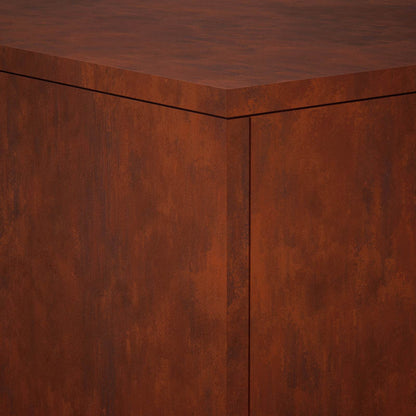 vidaXL Plant Stand Rusty 40 x 40 x 80 cm Weathering Steel
