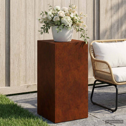 vidaXL Plant Stand Rusty 40 x 40 x 80 cm Weathering Steel