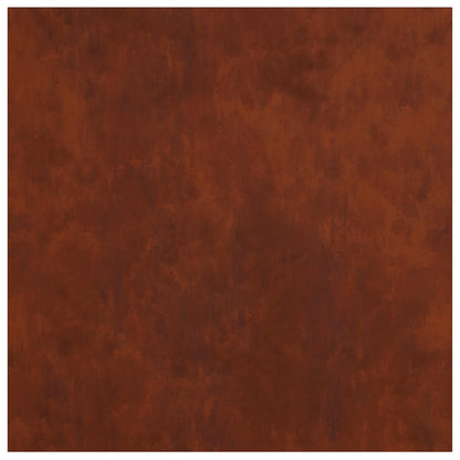 vidaXL Plant Stand 2 pcs Rusty 40 x 40 x 80 cm Weathering Steel