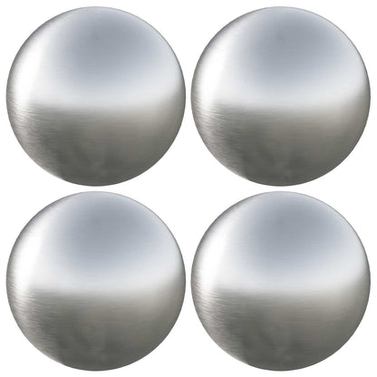 vidaXL Brushed Ball 4 pcs Ø 10 cm Silver Stainless Steel 201
