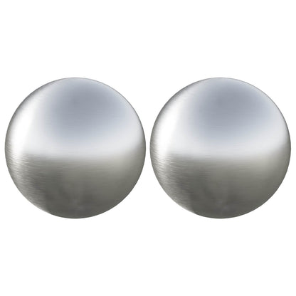 vidaXL Brushed Ball 2 pcs Ø 15 cm Silver Stainless Steel 201