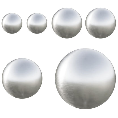vidaXL Brushed Ball 6 pcs Ø 15 cm Silver Stainless Steel 201
