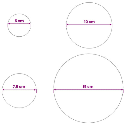 vidaXL Brushed Ball 6 pcs Ø 15 cm Silver Stainless Steel 201