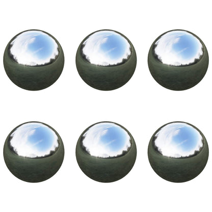 vidaXL Mirror Ball 6 pcs Ø 7.5 cm Silver Stainless Steel 201