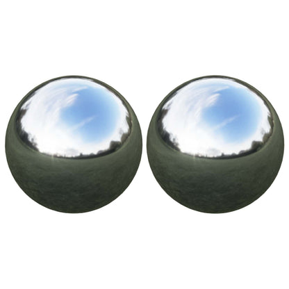 vidaXL Mirror Ball 2 pcs Ø 15 cm Silver Stainless Steel 201