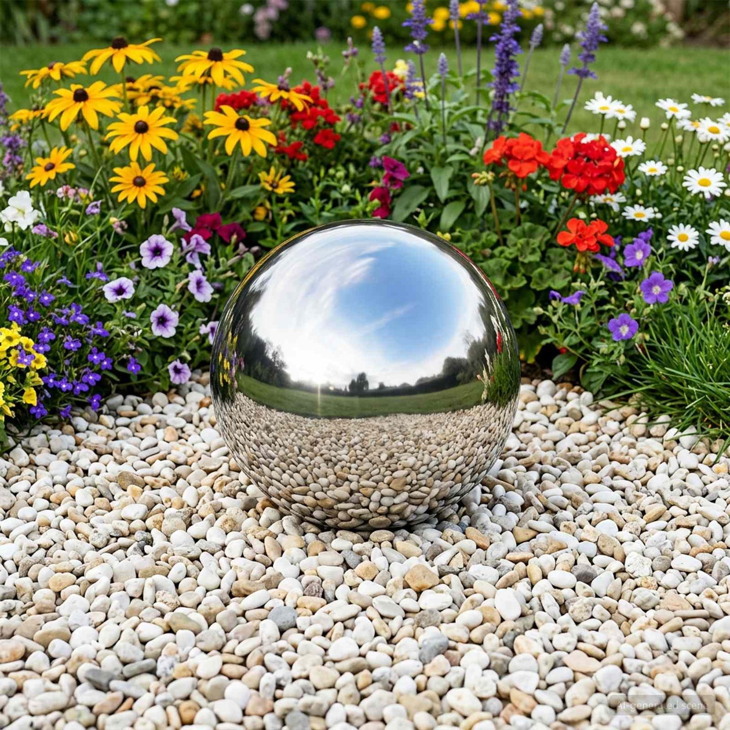 vidaXL Mirror Ball Ø 20 cm Silver Stainless Steel 201