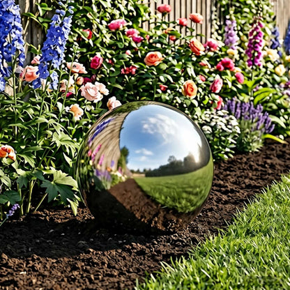 vidaXL Mirror Ball Ø 30 cm Silver Stainless Steel 201