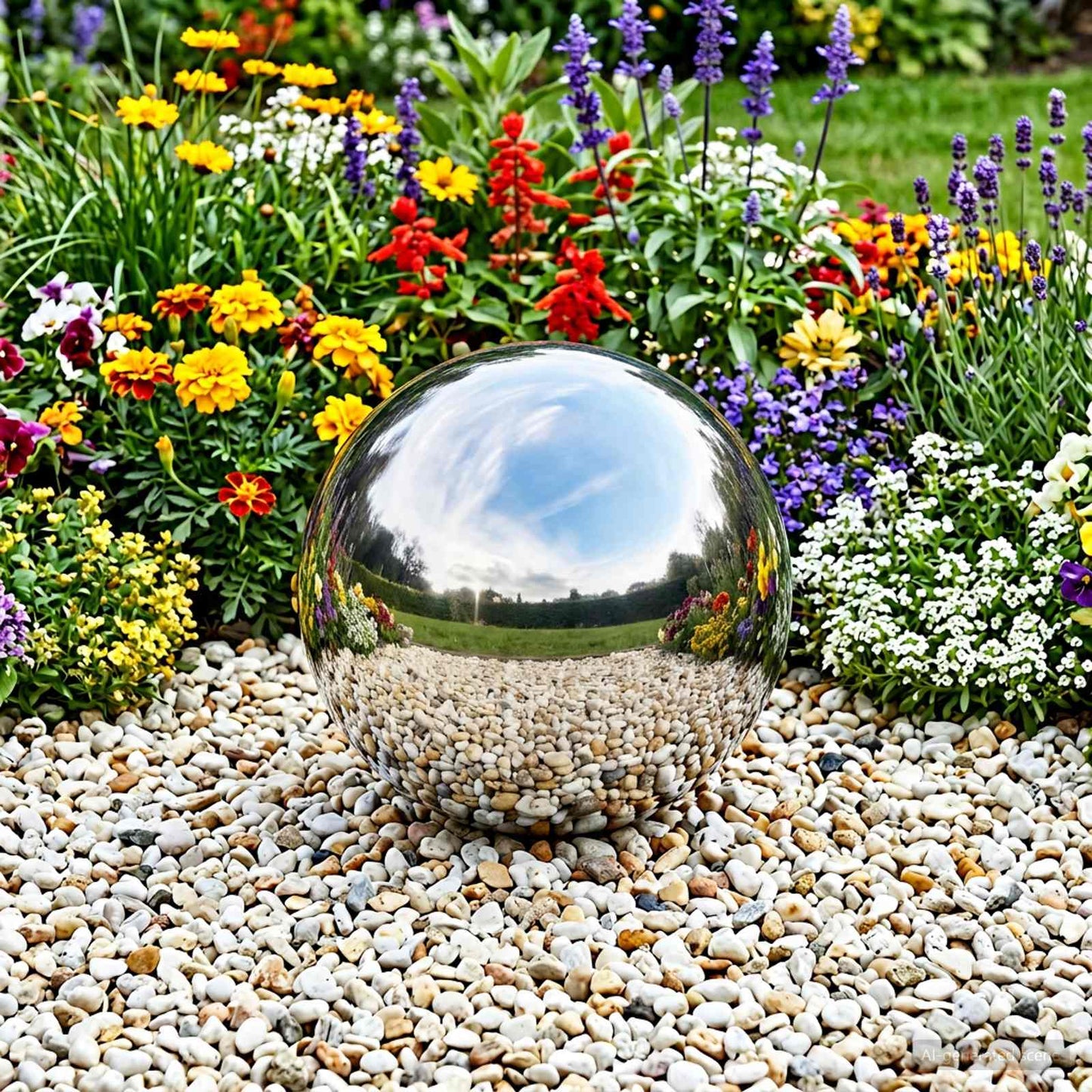 vidaXL Mirror Ball Ø 30 cm Silver Stainless Steel 201