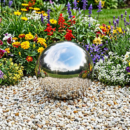 vidaXL Mirror Ball Ø 30 cm Silver Stainless Steel 201