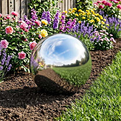 vidaXL Mirror Ball Ø 37.5 cm Silver Stainless Steel 201