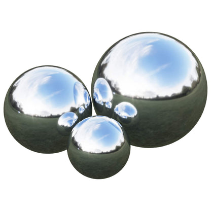 vidaXL Mirror Ball 3 pcs Ø 20 cm Silver Stainless Steel 201