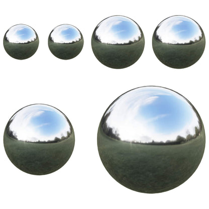 vidaXL Mirror Ball 6 pcs Ø 15 cm Silver Stainless Steel 201