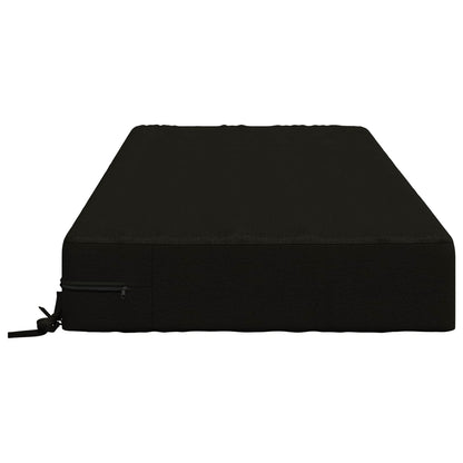 vidaXL Seat Cushion SOEST 100% Polyester Black 120 x 80 x 15 cm