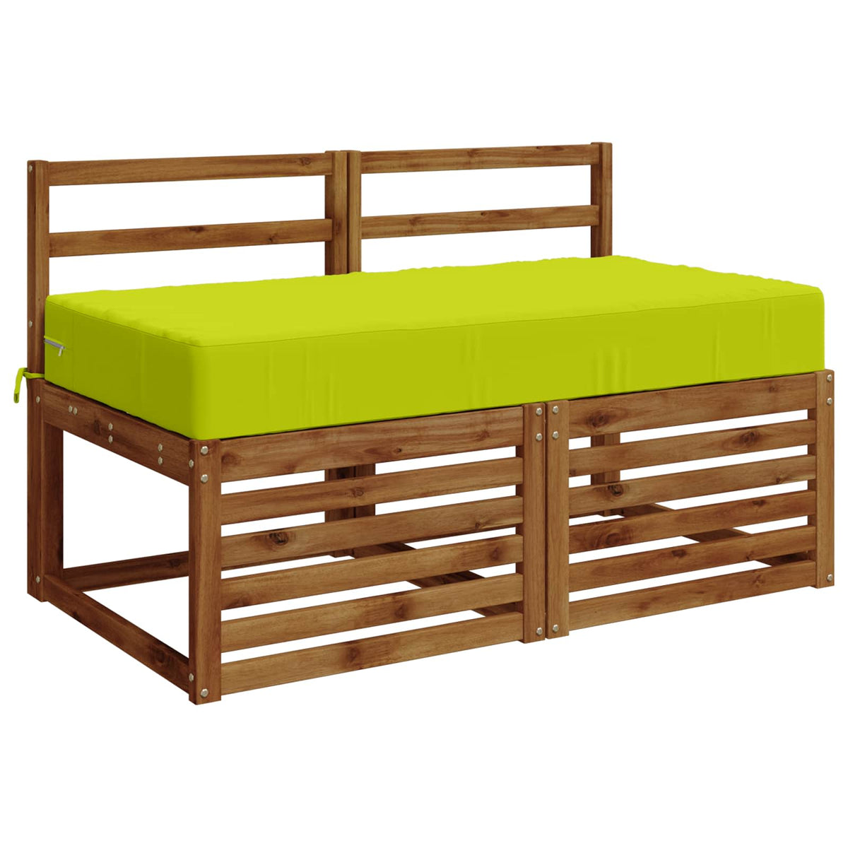 vidaXL Seat Cushion SOEST 100% Polyester Bright green 120 x 80 x 15 cm