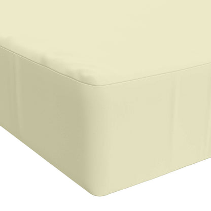 vidaXL Seat Cushion SOEST 100% Polyester Cream 120 x 80 x 15 cm