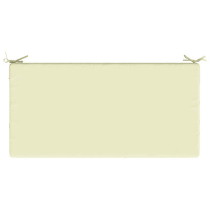 vidaXL Seat Cushion SOEST 100% Polyester Cream 120 x 80 x 15 cm