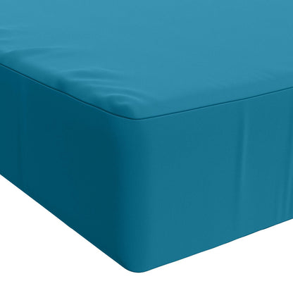 vidaXL Seat Cushion SOEST 100% Polyester Light blue 120 x 80 x 15 cm