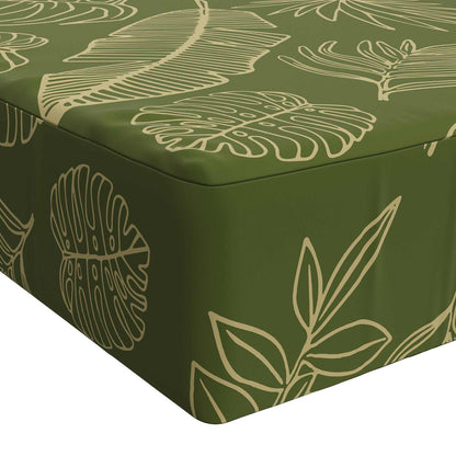 vidaXL Seat Cushion SOEST 100% Polyester Leaf design 120 x 80 x 15 cm