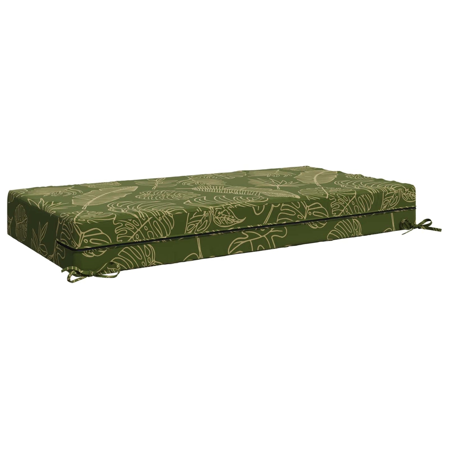 vidaXL Seat Cushion SOEST 100% Polyester Leaf design 120 x 80 x 15 cm