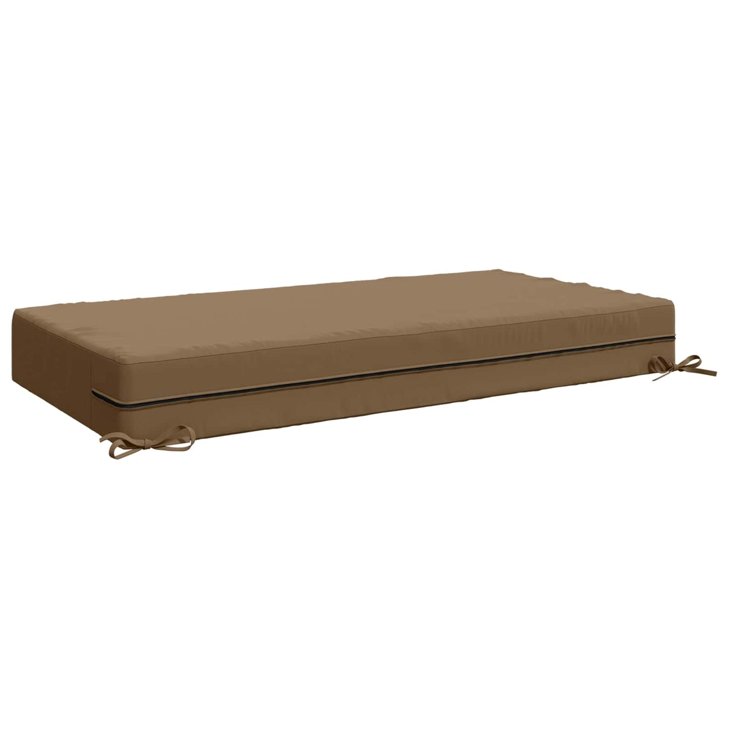 vidaXL Seat Cushion SOEST 100% Polyester Taupe 120 x 80 x 15 cm
