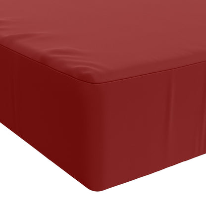 vidaXL Seat Cushion SOEST 100% Polyester Wine red 120 x 80 x 15 cm
