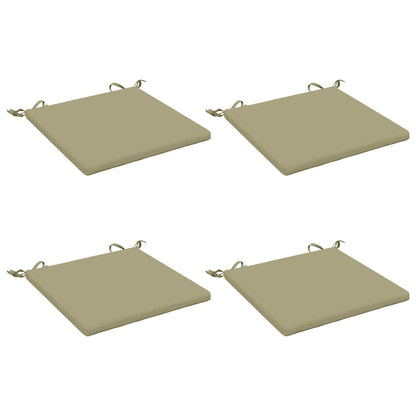 vidaXL 4-Piece Seat Cushions SOEST 4 pcs 100% Polyester Light Green