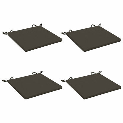 vidaXL 4-Piece Seat Cushions SOEST 4 pcs 100% Polyester Anthracite