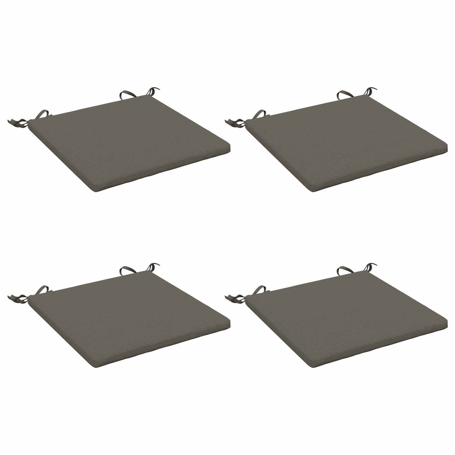 vidaXL 4-Piece Seat Cushions SOEST 4 pcs 100% Polyester Grey