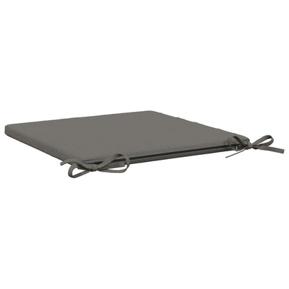 vidaXL Seat Cushions SOEST 4 pcs 100% Polyester Grey 40 x 40 x 3 cm