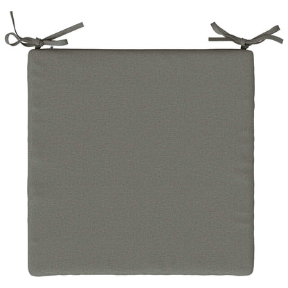 vidaXL Seat Cushions SOEST 4 pcs 100% Polyester Grey 40 x 40 x 3 cm