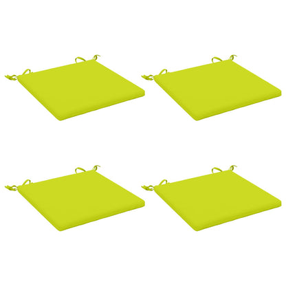 vidaXL 4-Piece Seat Cushions SOEST 4 pcs 100% Polyester Bright Green