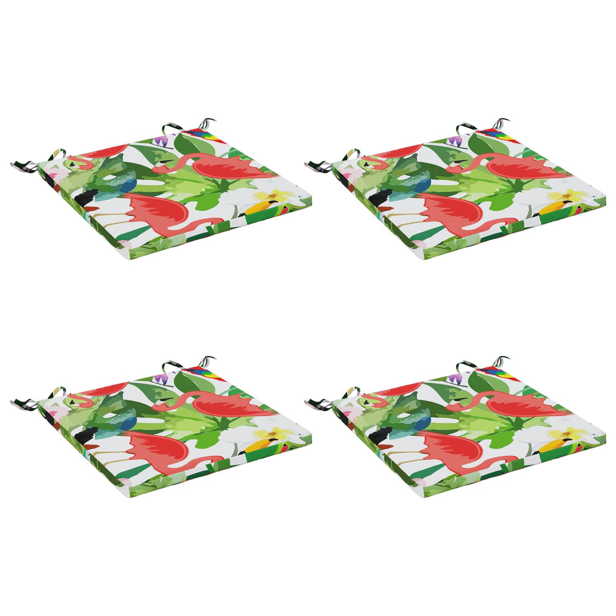 vidaXL 4-Piece Seat Cushions SOEST 4 pcs 100% Polyester Multicolour