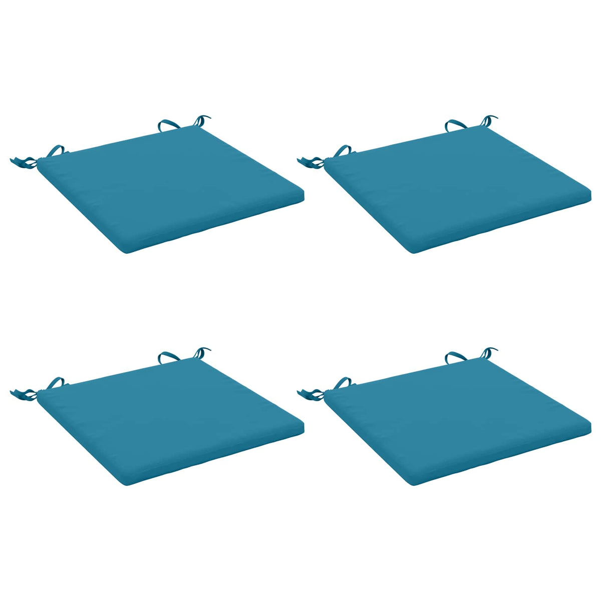 vidaXL 4-Piece Seat Cushions SOEST 4 pcs 100% Polyester Light Blue