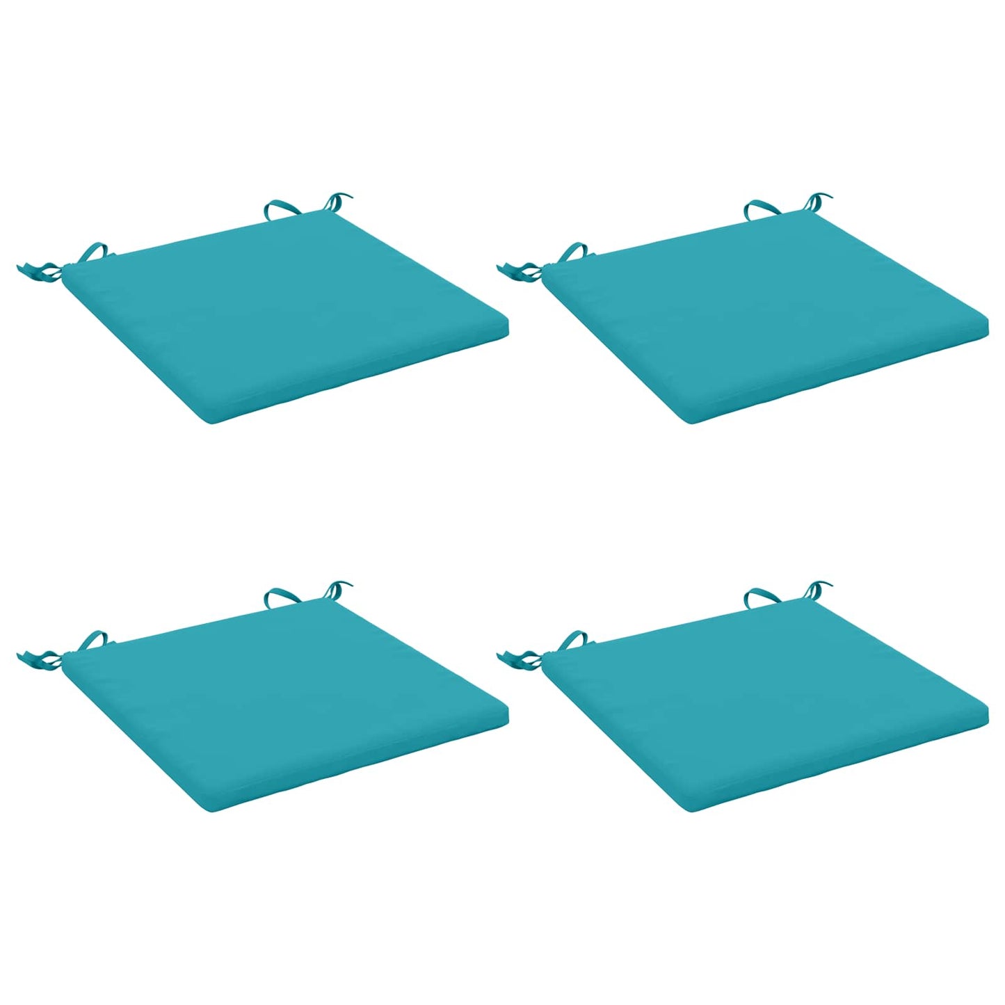 vidaXL 4-Piece Seat Cushions SOEST 4 pcs 100% Polyester Turquoise