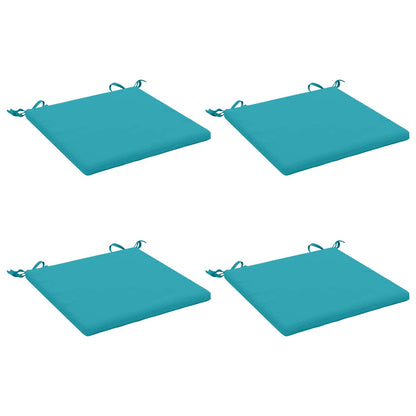 vidaXL 4-Piece Seat Cushions SOEST 4 pcs 100% Polyester Turquoise