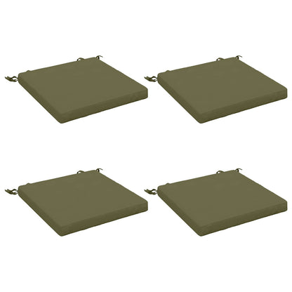 vidaXL 4-Piece Seat Cushions SOEST 4 pcs 100% Polyester Olive Green
