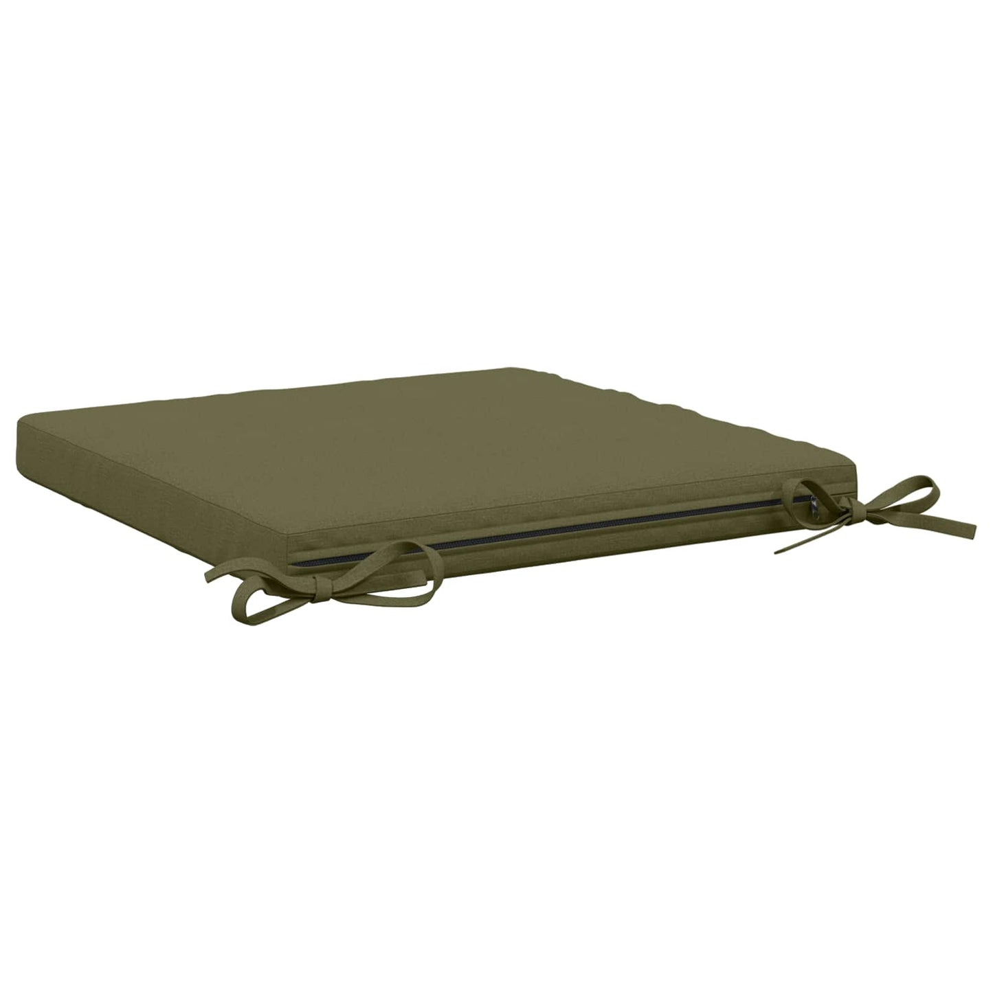 vidaXL 4-Piece Seat Cushions SOEST 4 pcs 100% Polyester Olive Green