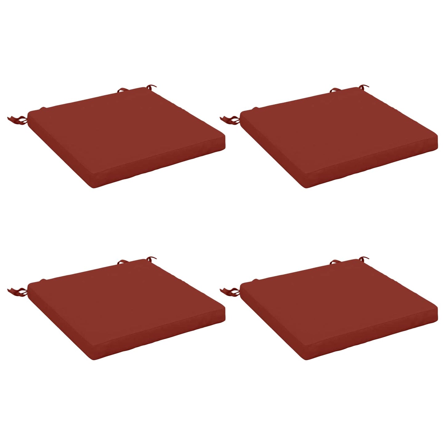 vidaXL 4-Piece Seat Cushions SOEST 4 pcs 100% Polyester Red