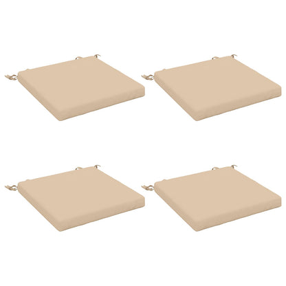 vidaXL 4-Piece Seat Cushions SOEST 4 pcs 100% Polyester Cream