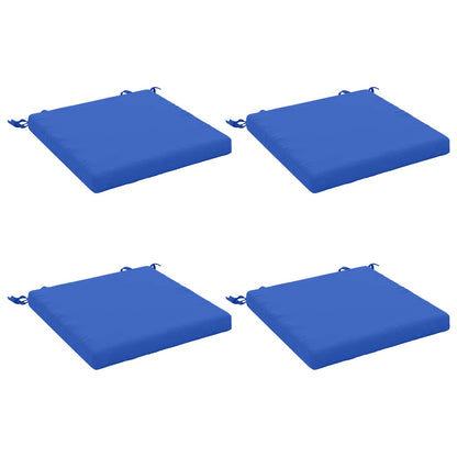 vidaXL 4-Piece Seat Cushions SOEST 4 pcs 100% Polyester Royal Blue