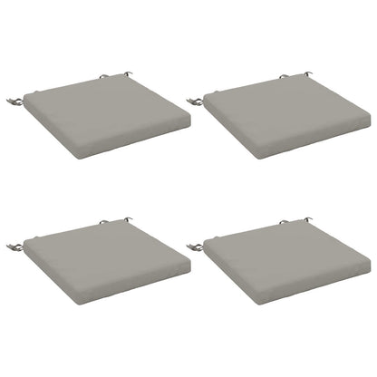 vidaXL 4-Piece Seat Cushions SOEST 4 pcs 100% Polyester Grey
