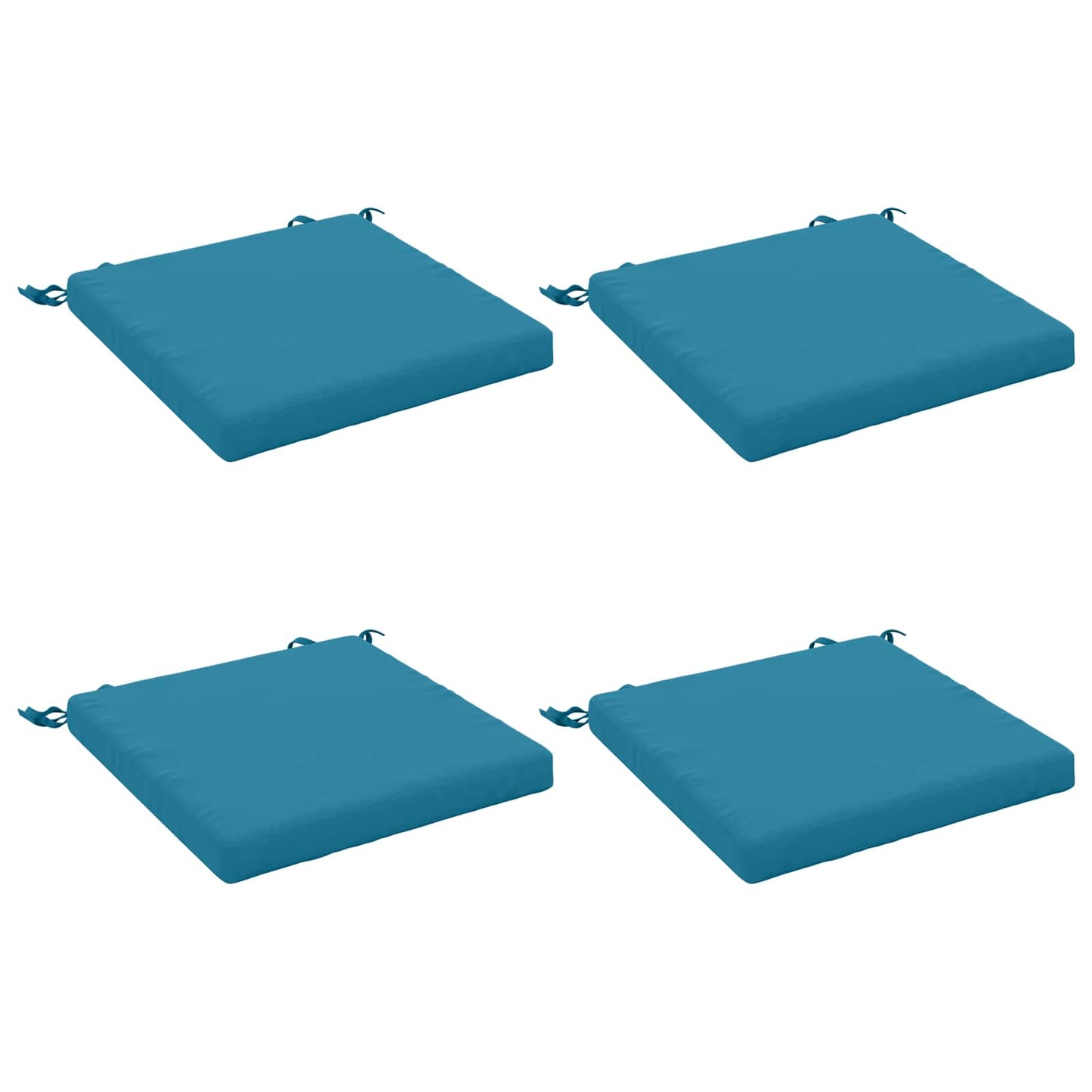 vidaXL 4-Piece Seat Cushions SOEST 4 pcs 100% Polyester Light Blue